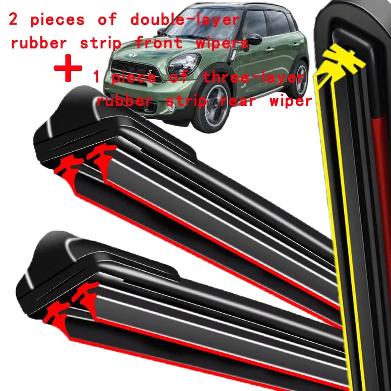 

For Mini Countryman R60 2010-2016 2011 2012 2013 Wiper Front&Rear Wiper Blades Windshield Windscreen Window Brushes 20"+19"+10"