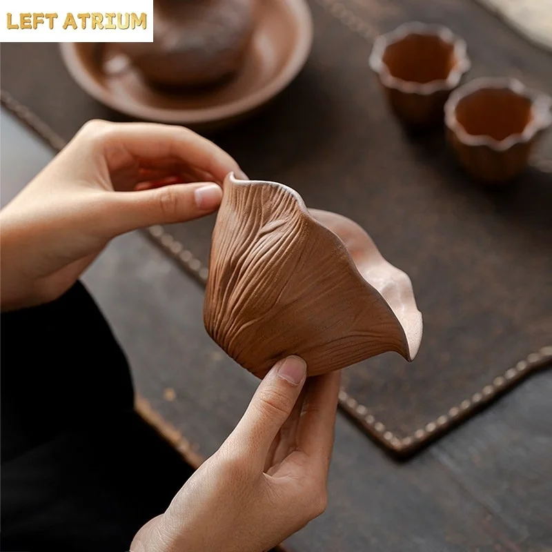 Rock clay Coarse Pottery Public Cup Ceramic Chahai Cup Kung Fu Tea Accessories Tea Infusers Sharing Cup Tea Dispenser