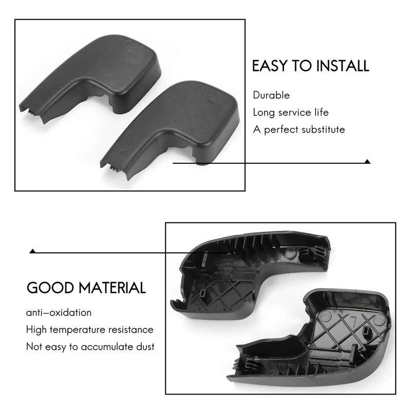 2X New Front Windshield Wiper Arm Covers Caps for Bmw 3 E90 E91 E92 61617138990