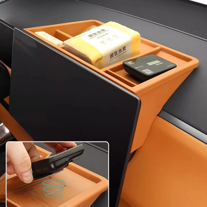 

Central Control Screen Behind-the-scenes Storage Box For LEAPMOTOR C10 Modified Tissue Storage Box ETC Bracket Car Accessories