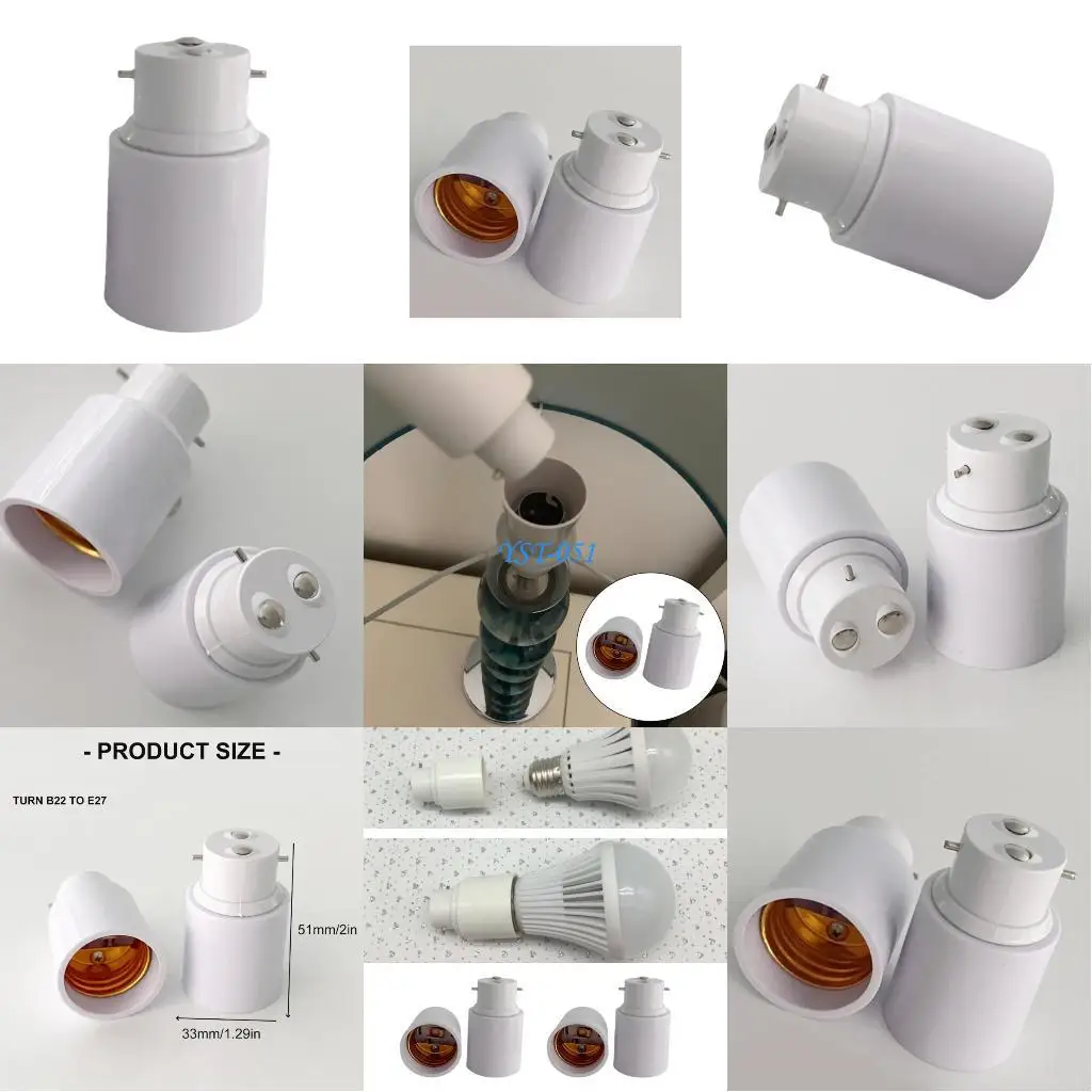 

E15A B22 к E27 Адаптер цоколя Лампочка Держатель лампы Адаптер Вилка Винт Адаптер цоколя лампы Преобразователь Прочный