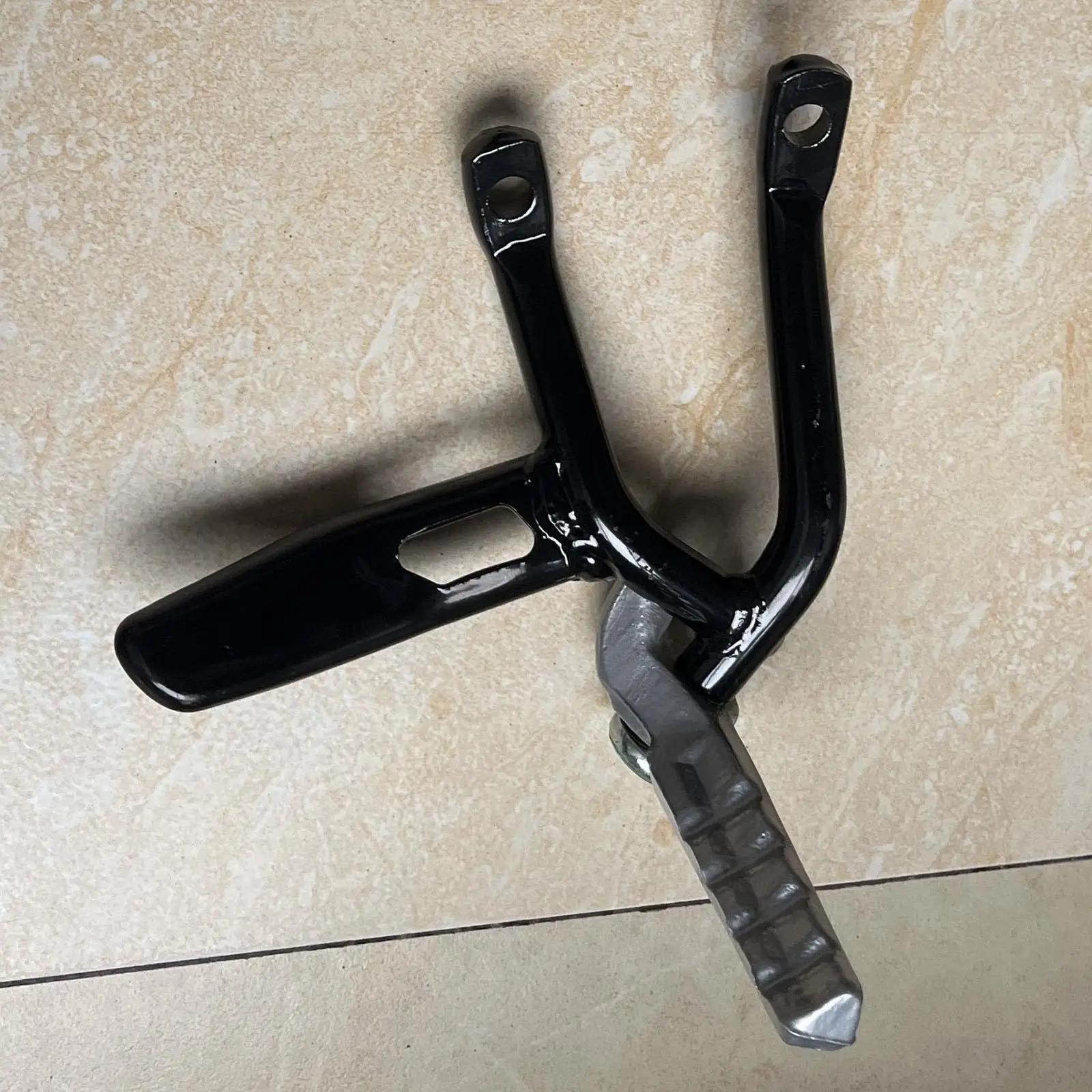 Iron Motorcycle Rear Foot Pegs Durable Foldable Pedal Universal Footrest Replacement Accessory for Passenger Comfort