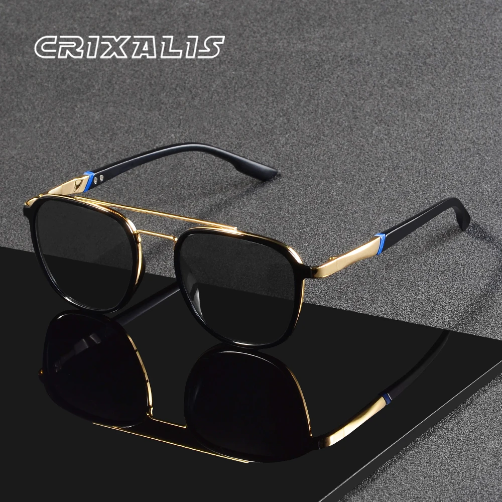 CRIXALIS Polarisierte Herren-Sonnenbrille Pilot Classic Vintage Fahren Kletterbrille für Damen Herren Antireflex-Schatten UV400