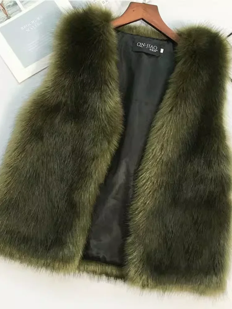 

Faionable ort Fur Vest Thiened Зимняя верхняя одежда для мужчин V-Ne Simplici Sle Модное искусственное пальто Jaet Простое подходящее