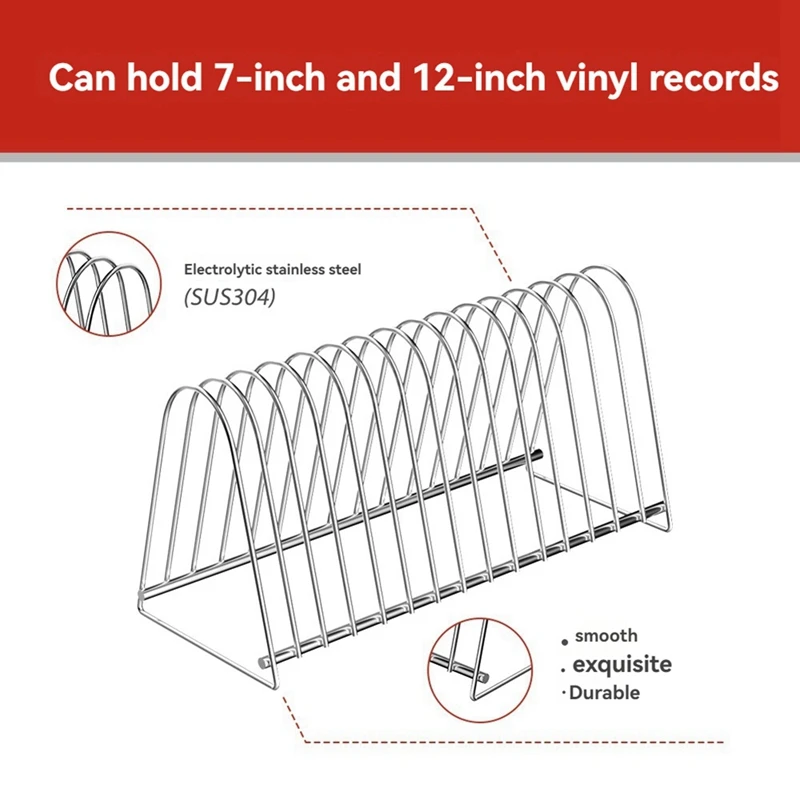 Vinyl Record Stand Storage Holder For Vinyl Records Drying Table Record Stand