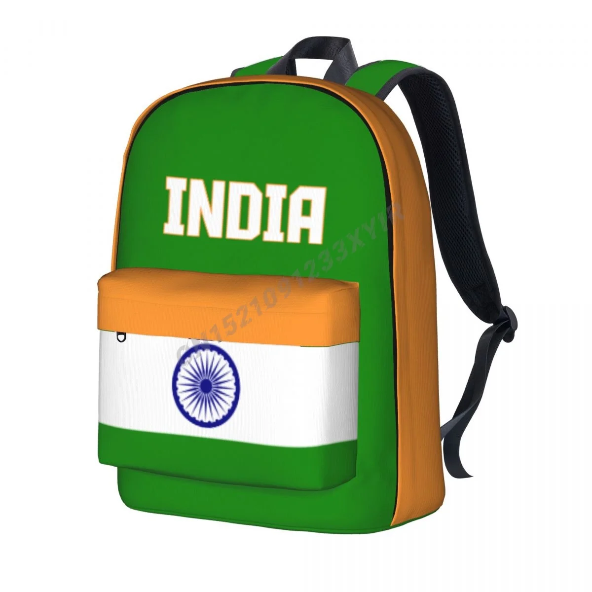 Unisex Backpack India Flag Indian Stitch Schoolbag Messenger Bag Case Laptop Travel Bag Mochila Gift