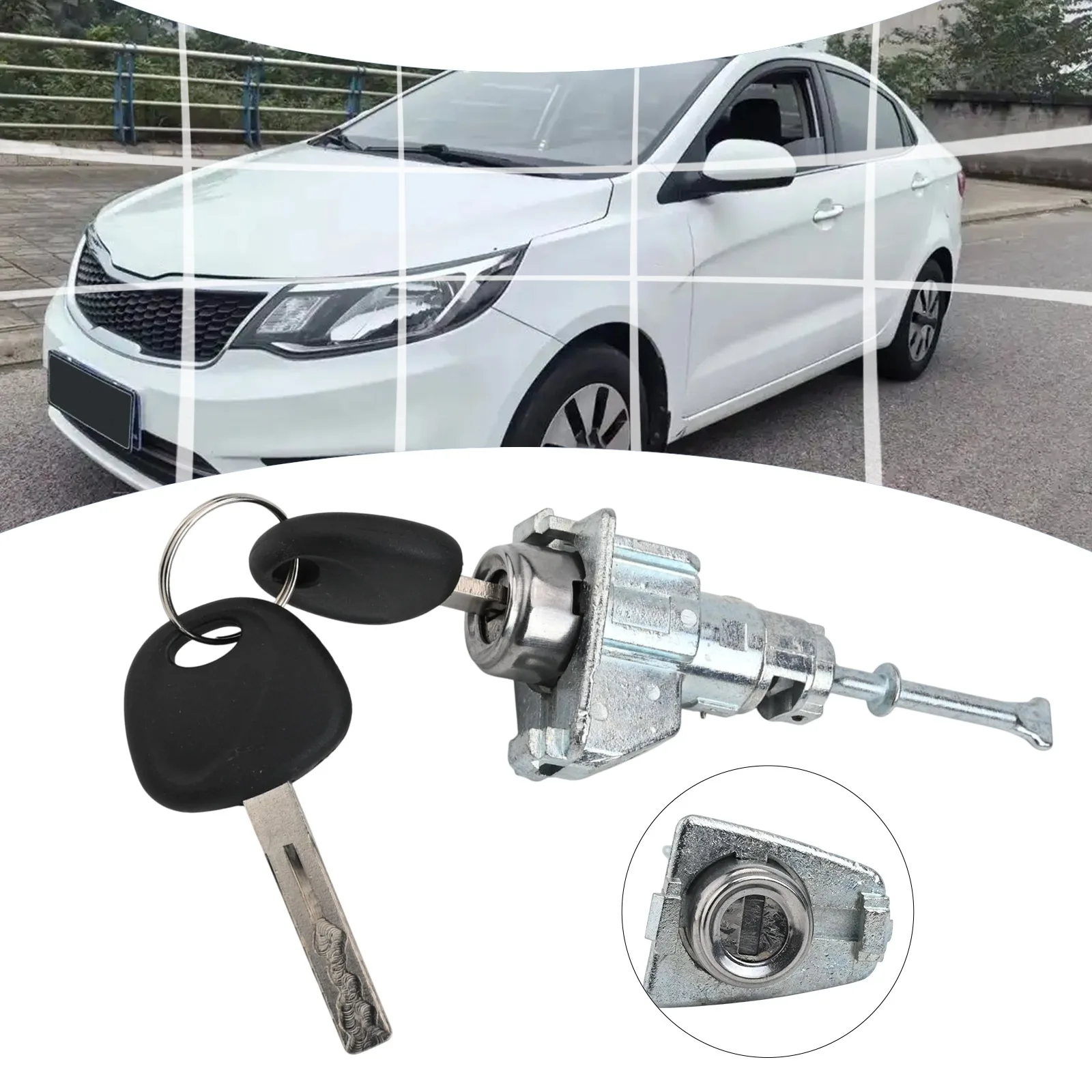 for Lock Cylinder Driver Side Lock Replacement Engineered For Safety Metal Construction Perfect Fit For Rio For KIA