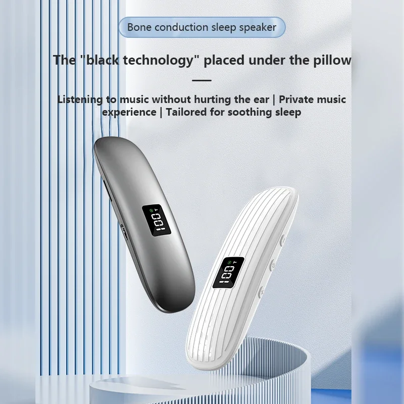 

Bone Conduction Bluetooth Speaker Sleep Warm Light Ultra-Thin Bluetooth Under-Pillow Audio With Three-Level Timer White Noise