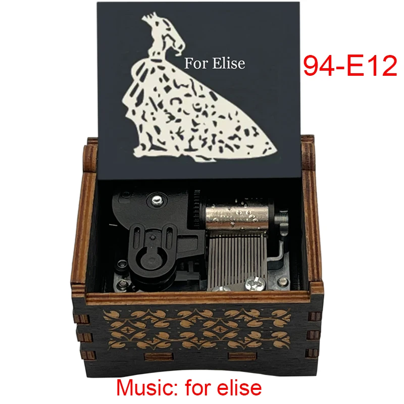 mechanical for Elise Wind up Music Box Color Printed for Girlfriend Kids gitrls students Birthday Valentine's Day Christmas Gift