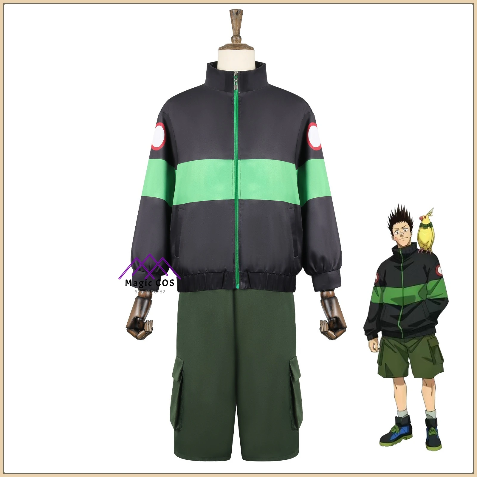 

Hot Anime Sakamoto Days Shimofro Heisuke Cosplay Outfit Character-Style Classic Set Accessories Full Set Anime Clothes (Male)