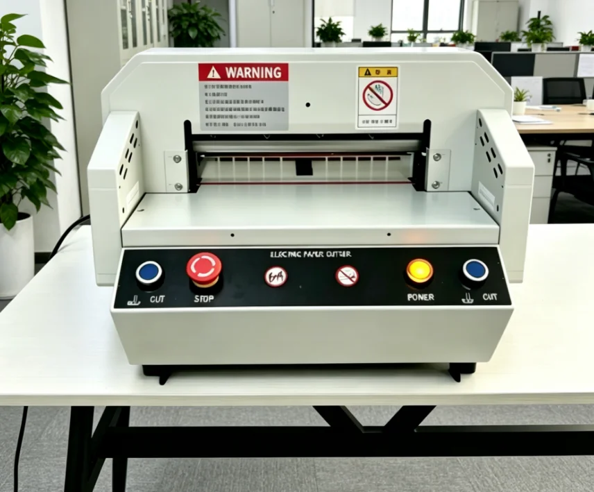 A4 Desktop Electric Paper Cutter Small - Office Paper Trimmer Machine for Documents Files Books
