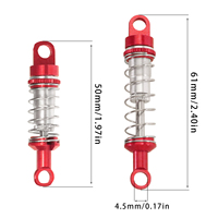 60mm Oil Filled Type Metal Shock Absorber For MN MN78 MN82 MN168 MN99sV2 RC Car Adjustable Upgrade refit Parts accessory