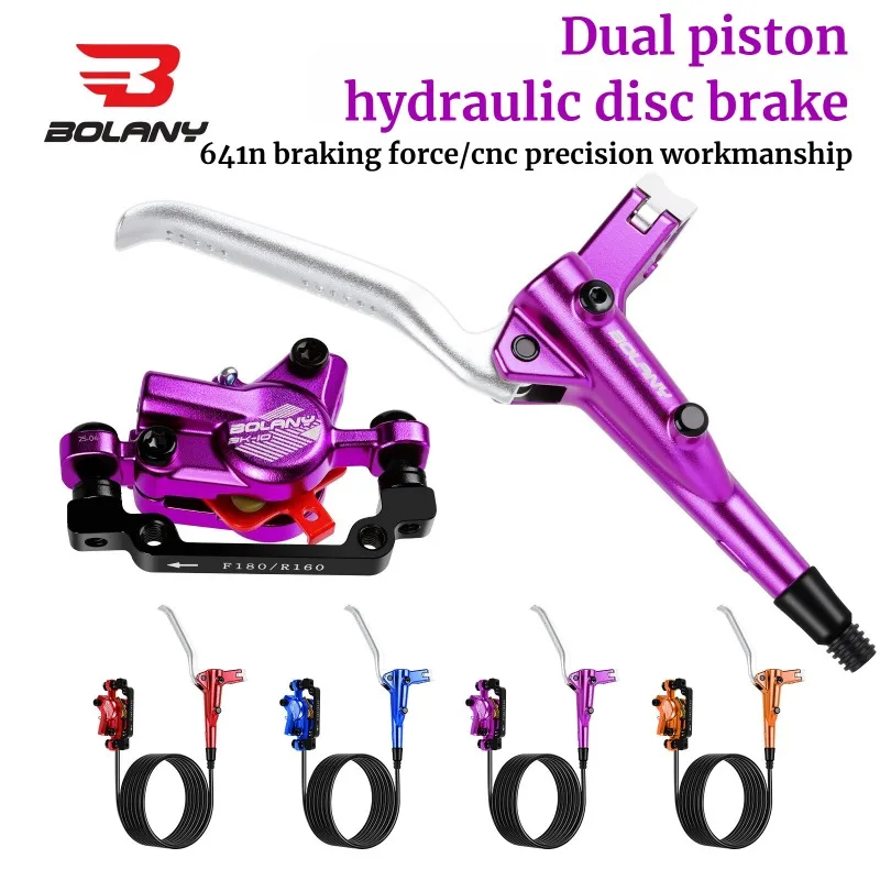 

BOLANY 2-piston hydraulic brake Mountain Bike hydraulic disc brakes with 160mm brake disc For Shimano MT200 M6100 M8100 brake