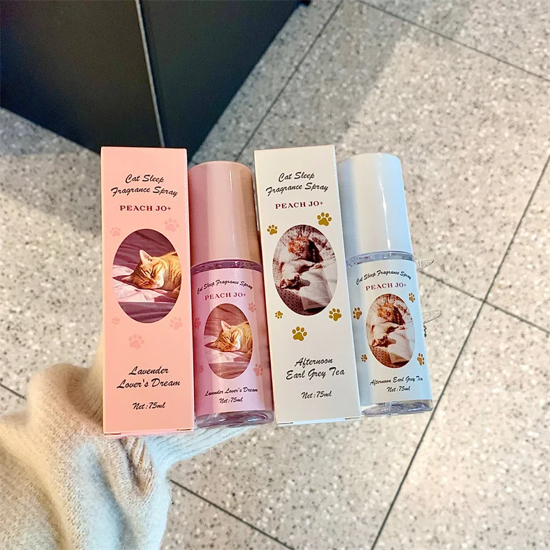 Profumo per il sonno del gatto Lavanda Gelsomino Spray d'aria naturale fresco Piano naturale Ultimo deodorante Fascino Vitalità Deodorizzazione Profumo 75ml