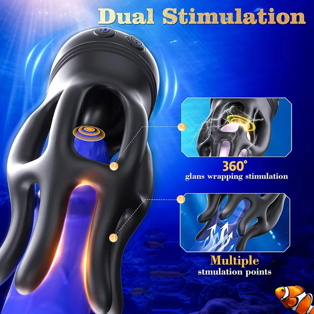 Penis Masturbator Erotic Toys Glans Trainer Vibration Sexy Adult Toys Penis Training Vibrator Tapping Stroker Stimulator Men 18+ - view 4