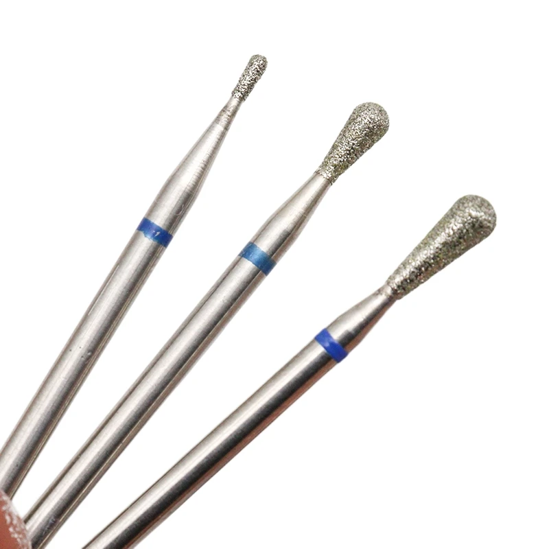 Invertierter Birnenförmiger Diamant-Nagelbohrer – Nagelhautentfernung, Seitenwandreinigung & Nageloberflächenvorbereitung, 3/32 Zoll Schaft
