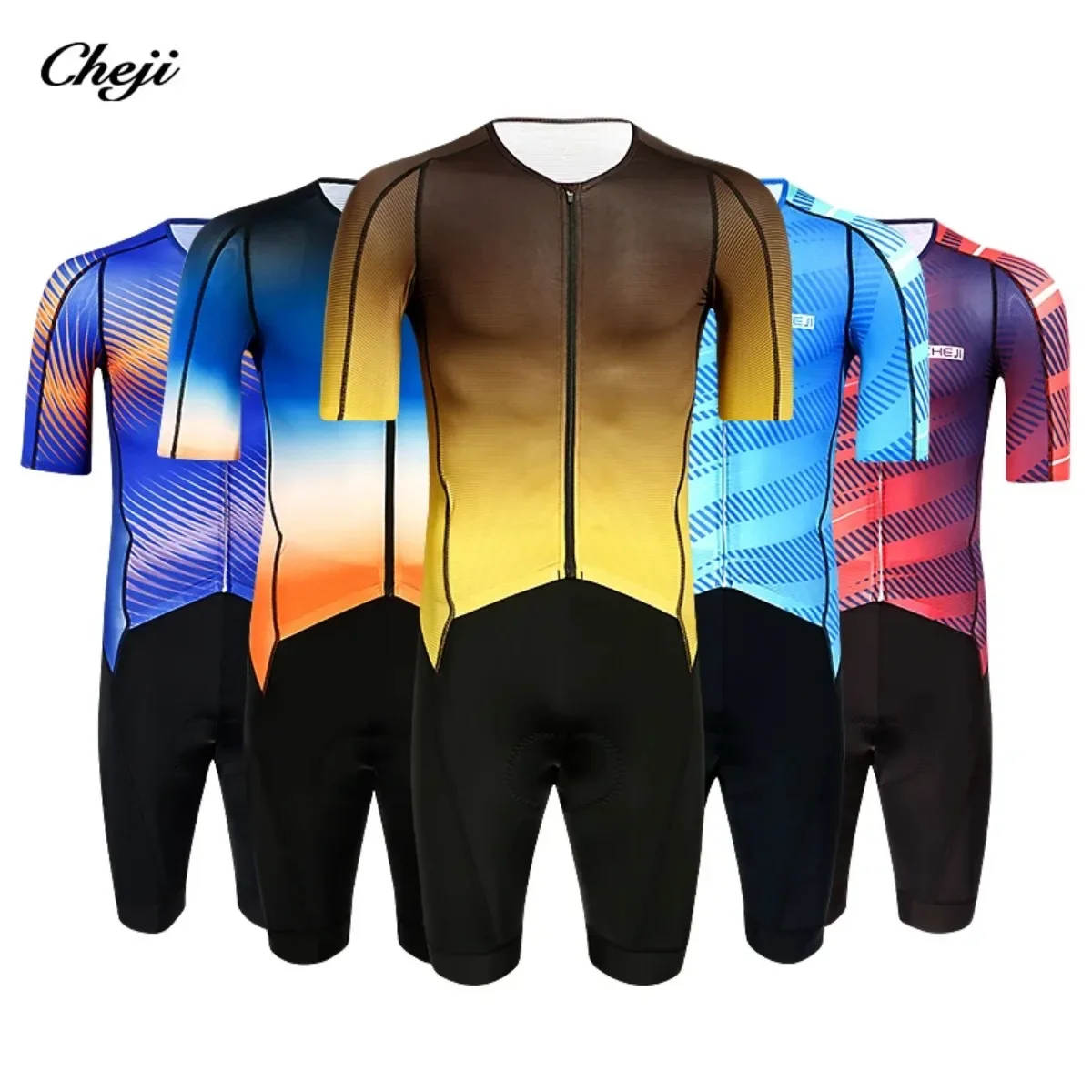 Cheji Men\'s Riding Tights Jumpsuit Cycling Clothing Quick Drying High Quality Jersey Summer Cycling Pants Equipment Sports New