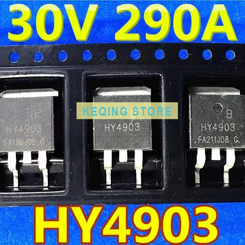10PCS Used+Not NEW+Send after Measure SMD HY4903B HY4903 30V 290A TO-263 N-Channel MOS FET