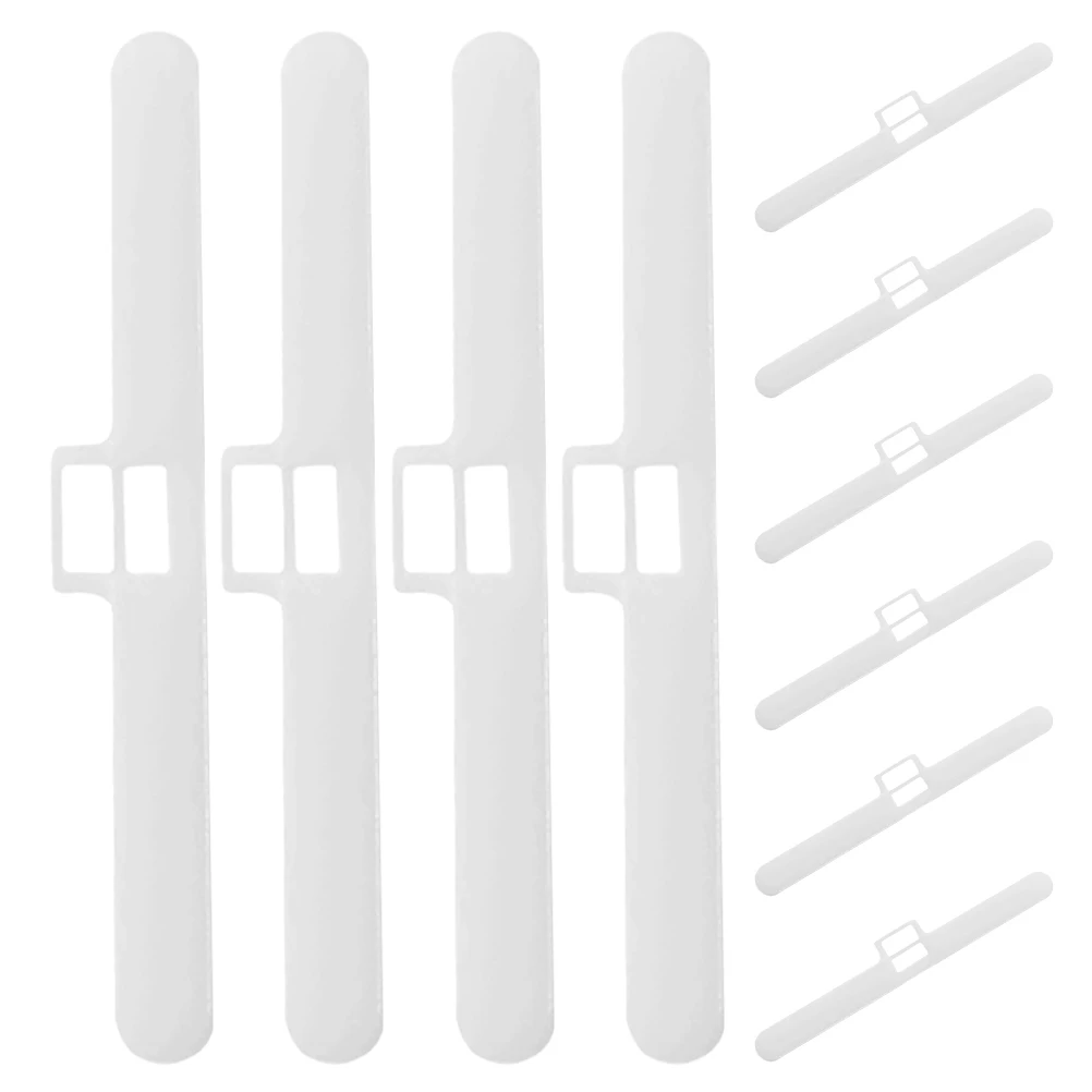 

10pcs Double-hole Curtain Hanging Plate Vertical Blinds Accessories Smooth Sliding Plastic Clips Window Decor Bedroom Living