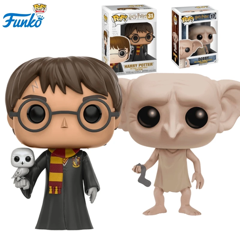 

Funko POP Movies & TV Series Harry Potter with Hedwig Dobby Anime Assembly Model Toys Gift for Boys Collectible Ornaments