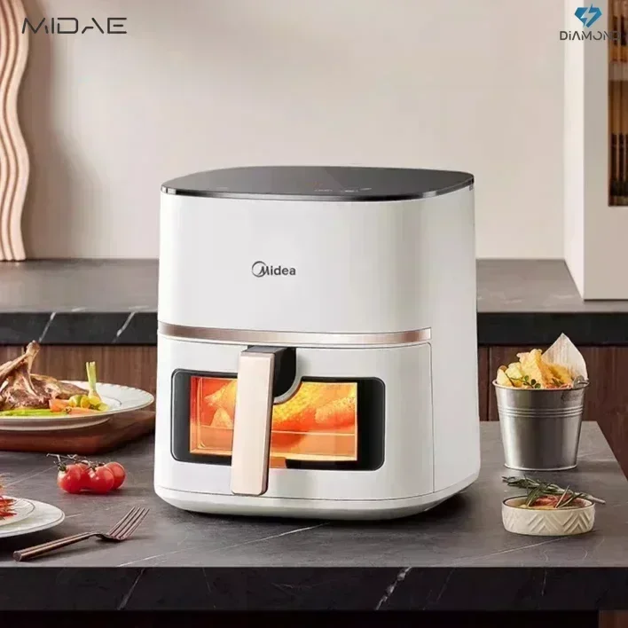 Midea Air Fryer - New Intelligent. Large Capacity. Visual. No-Turn. Oil-Free. Multi-Functional. air fryer oven