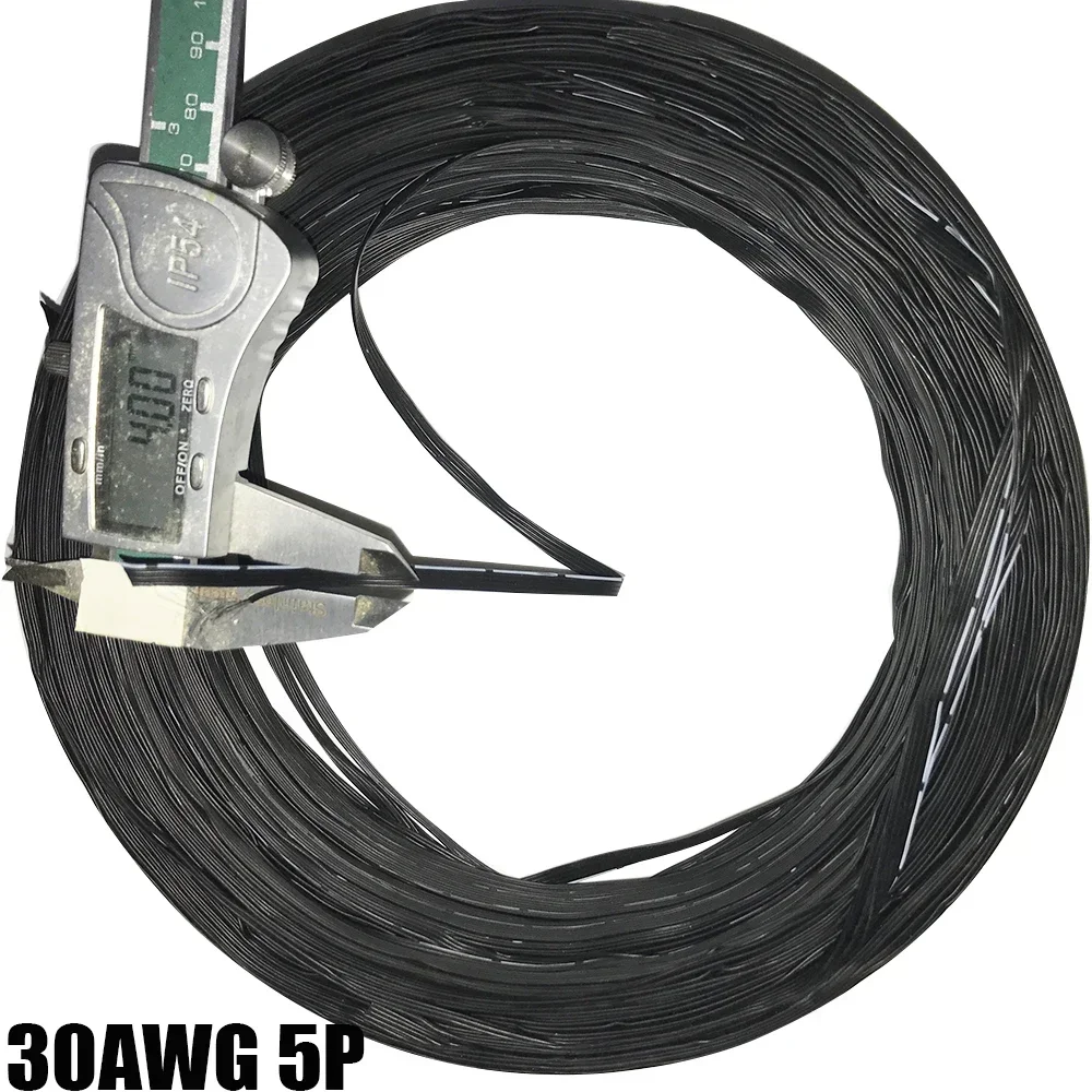 

2Pin 3Pin 4Pin 5Pin 6Pin Silicone Line connection Line Signal Wire Power Wire 30awg Test Electric Cable Black kablo