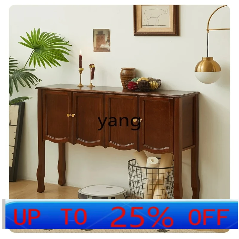

LH all solid wood entrance table against the wall entrance cabinet storage decorative cabinet