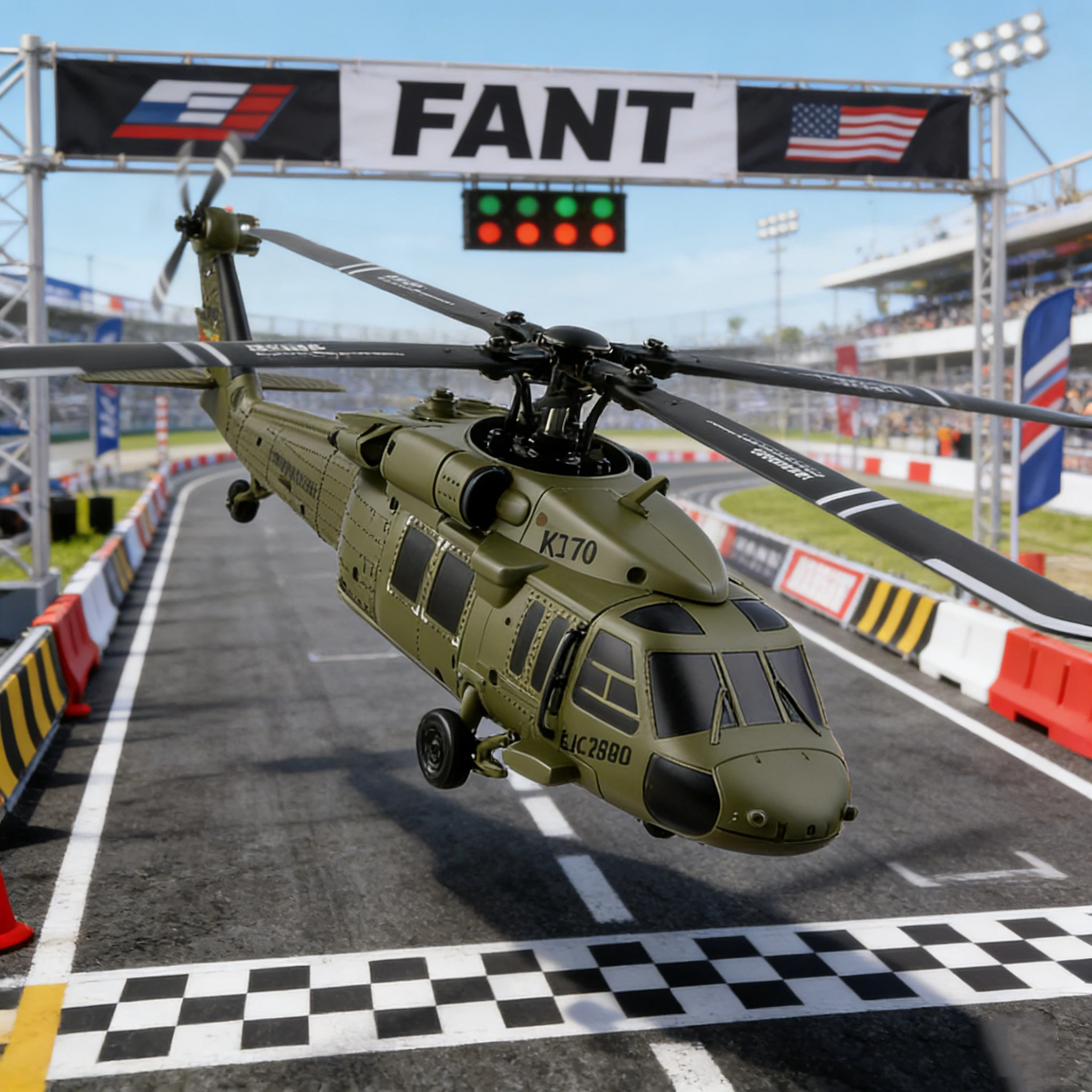 

WLtoys K170 RC Helicopter UH-60L 2.4G 4CH 6-Axis Gyroscope Altitude Hold Optical Flow Brushless Remote Control Helicopter Toys