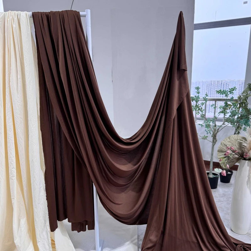 Earth Brown Wedding Backdrop Party Decoration Curtain Stretch Knit Jersey Fabric