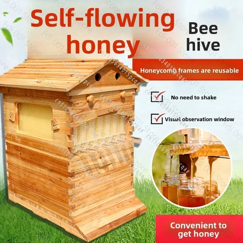 Flow Hive Full Set –Cedar Automatic Honey Harvesting Beekeeping Equipment with Bee Box