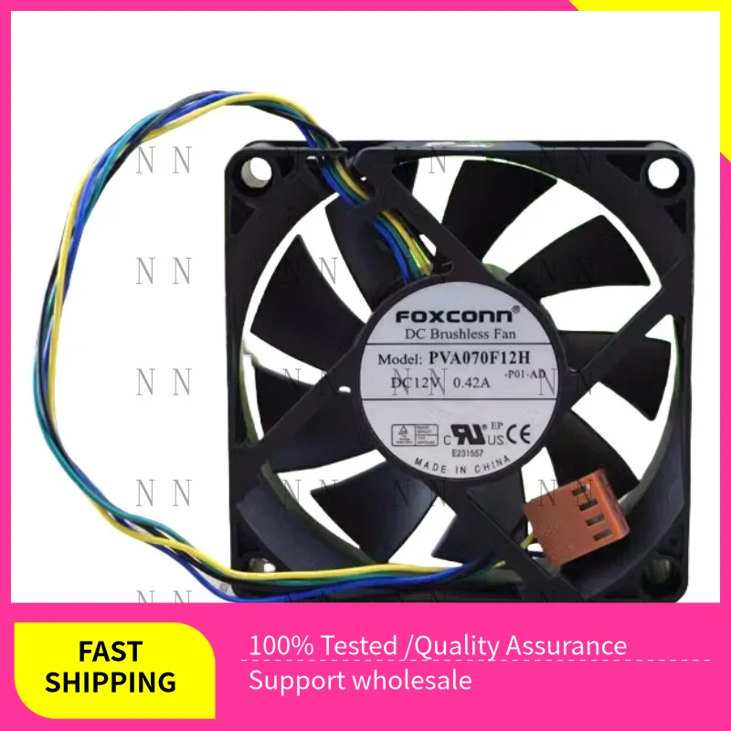 

GGT NEW PVA070F12H 12V 0.42A 7cm Four Lines 70X70X20MM Square Cooling Fan