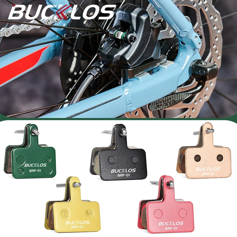 BUCKLOS Bicycle Brake Pads Resin Semimetallic For SHIMANO B01S B03S B05S MTB Hydraulic Disc Brake Pad Cycling Accessories