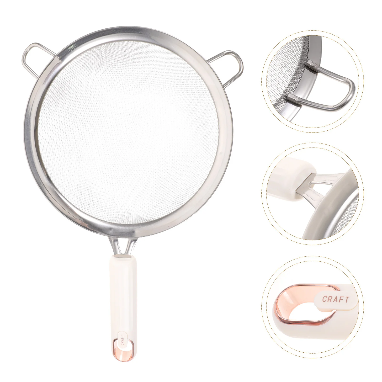 

Flour Strainer Spoon Reusable Mesh Filtering Ladle For Home Kitchen Cooking Colander Straining Basket Drain Pasta