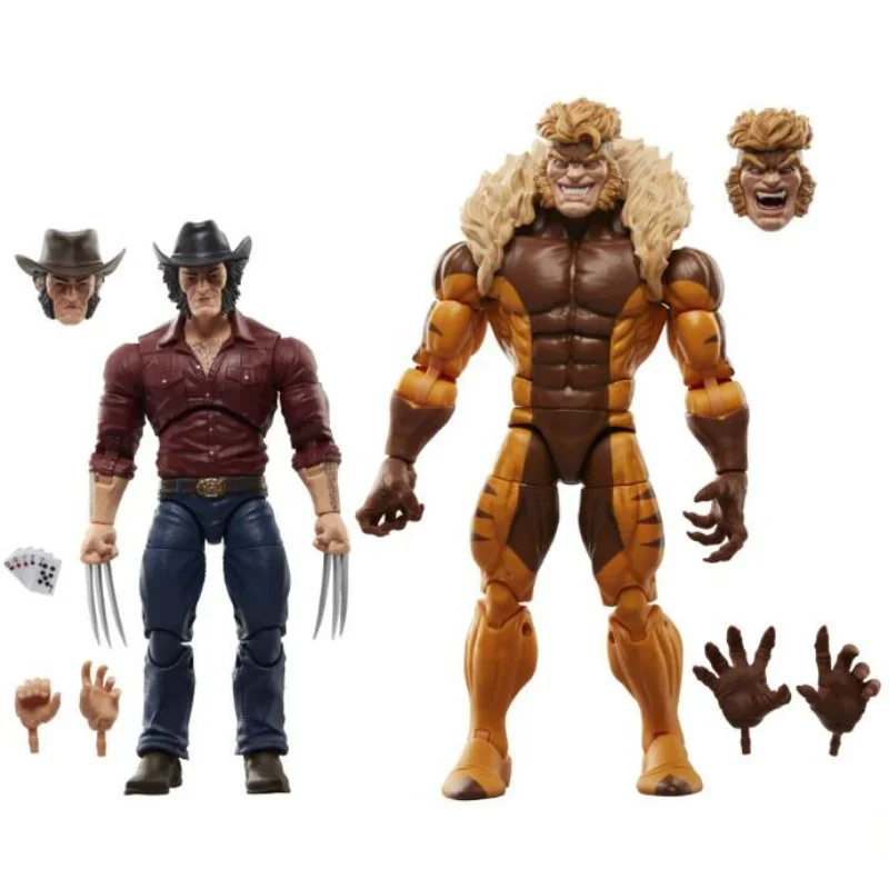 

In Stock Marvel Legends Series Wolverine 50th Anniversary Marvel'S Logan Vs Sabretooth Collectible 6-Inch Action Figure Toys