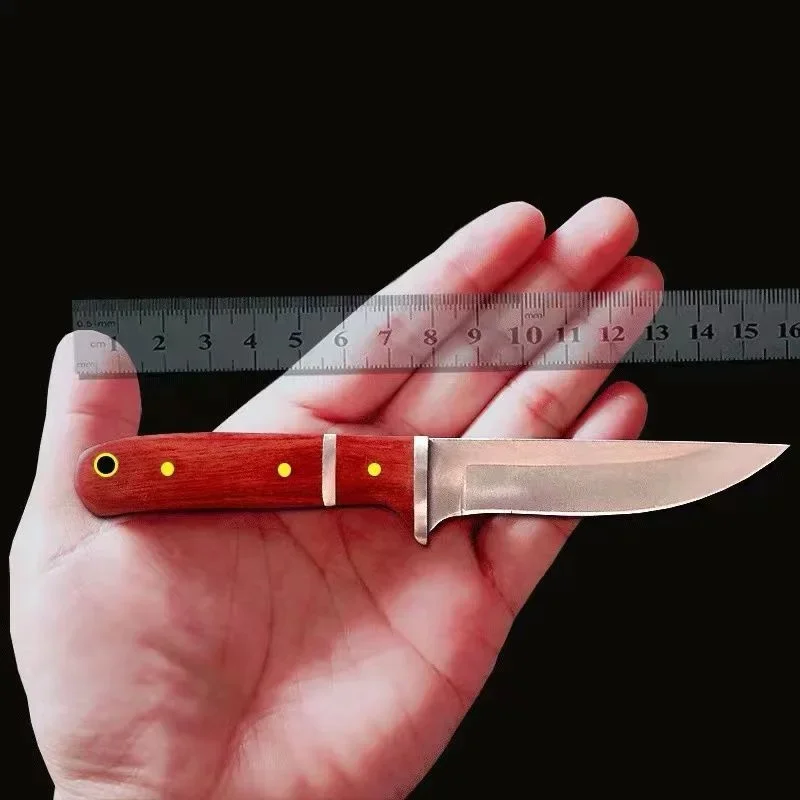 Mongolian Handheld Meat Eating Knife Stainless Steel Outdoor Camping Barbecue Knife Portable Multipurpose Cutting Beef Knife