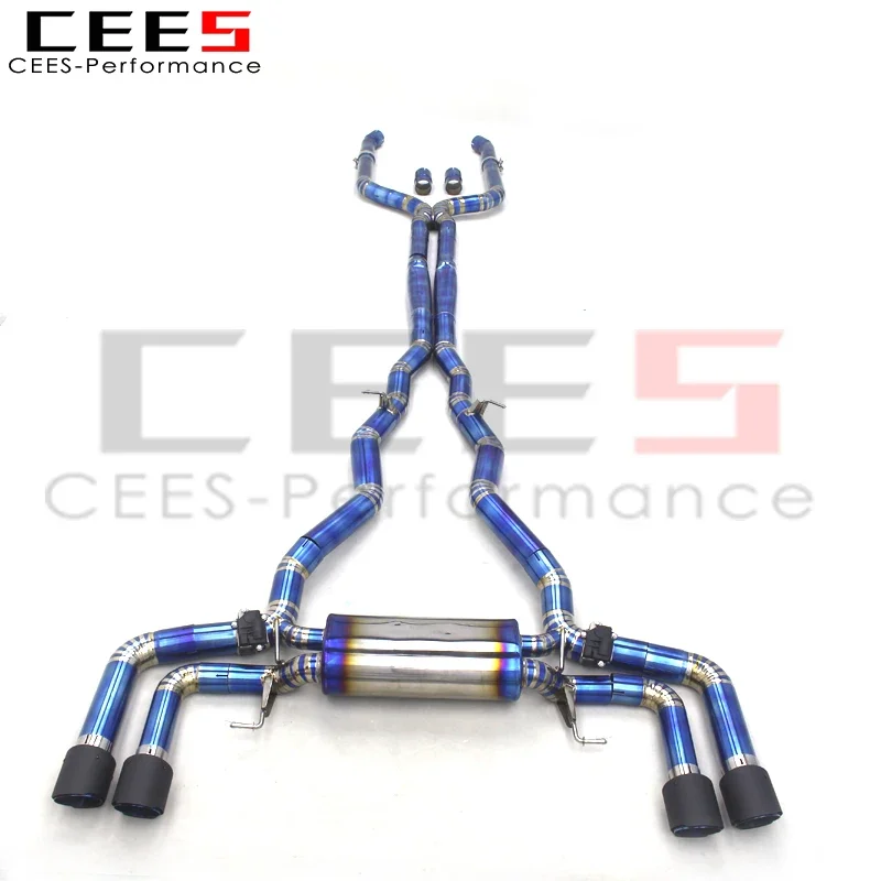 CEES Titanium Catback Exhaust  For BMW M850/M850i G16 4.4TT 2020-2023 escape Racing exhaust system with valve muffers