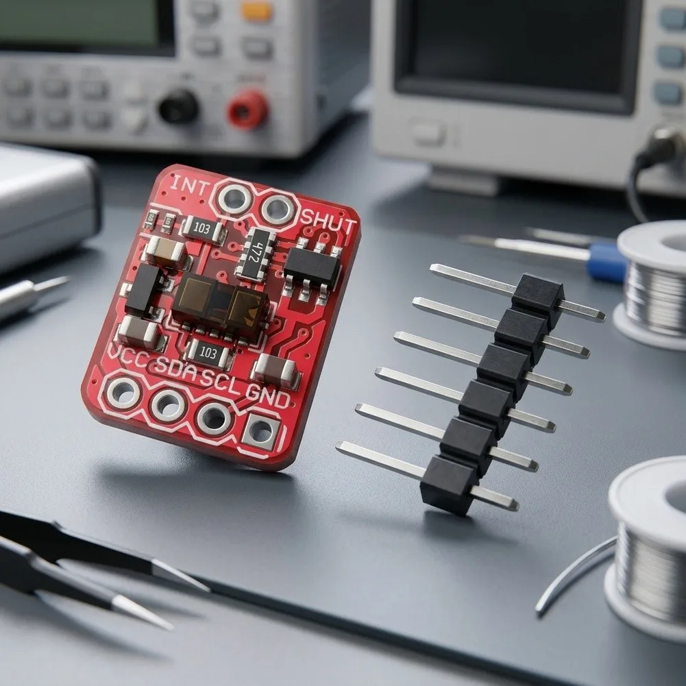 VL53L1X Optical Distance Sensor Board Time-of-Flight Based 4m Range I2C Interface for Edge AI and Sensor Projects