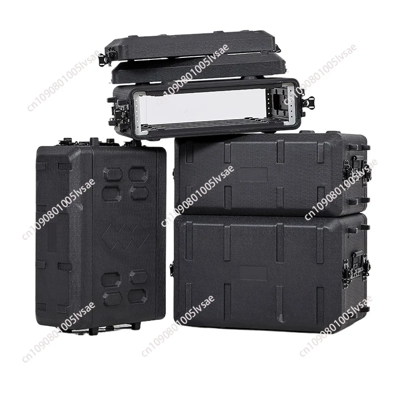 

Shockproof Tools Packaging Stage Equipment Cabinet Audio Amplifier Portable Tool Box PE Plastic Professional Tool Box Organizer