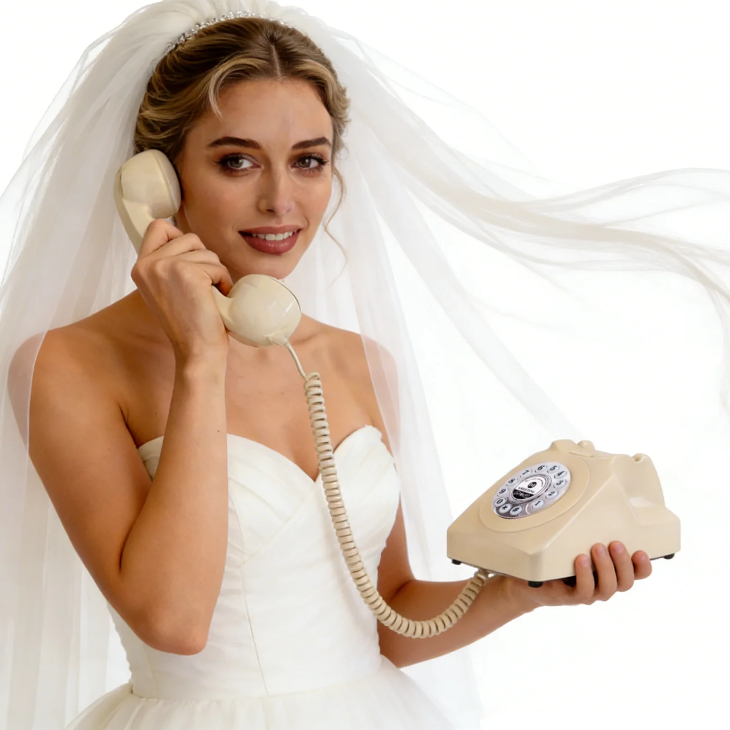 Vintage Audio Voice Guestbook Telephone Wedding Party Audio Voice Guest Book Phone DIY Original Guestbook Phone Audiolibro Phone