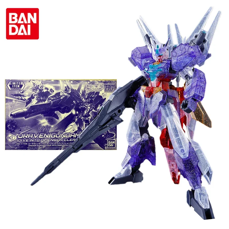 Bandai Gundam Model Kit Figurka Anime HG 1/144 PFF-X7II Uraven Gundam Clear Oryginalny Gunpla Anime Figurka Akcji Zabawki dla Dzieci