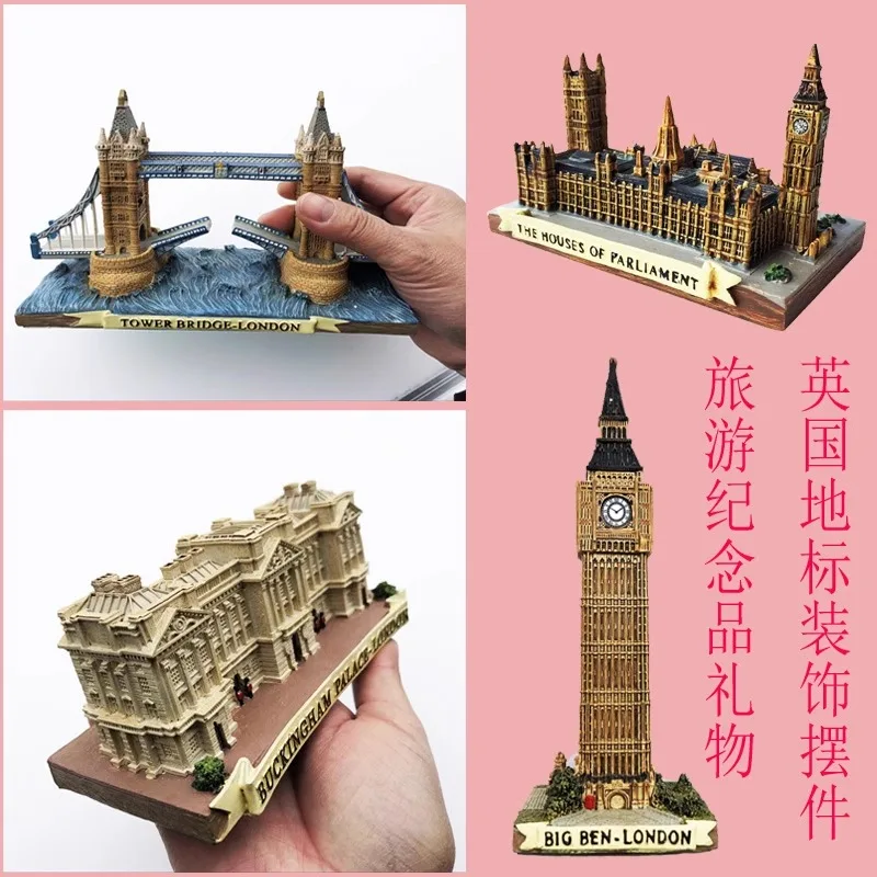 Creative Decoration of Buckingham Palace, Parliament Building, Big Ben Stereoscopic Architecture in London, UK