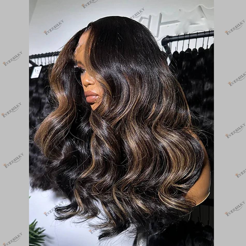 

Перуанские волосы Remy, черные женские объемные волны, человеческие волосы, полные парики шнурка, плотность 250%, пепельно-коричневый, мелирование, 13X6, парики фронта шнурка