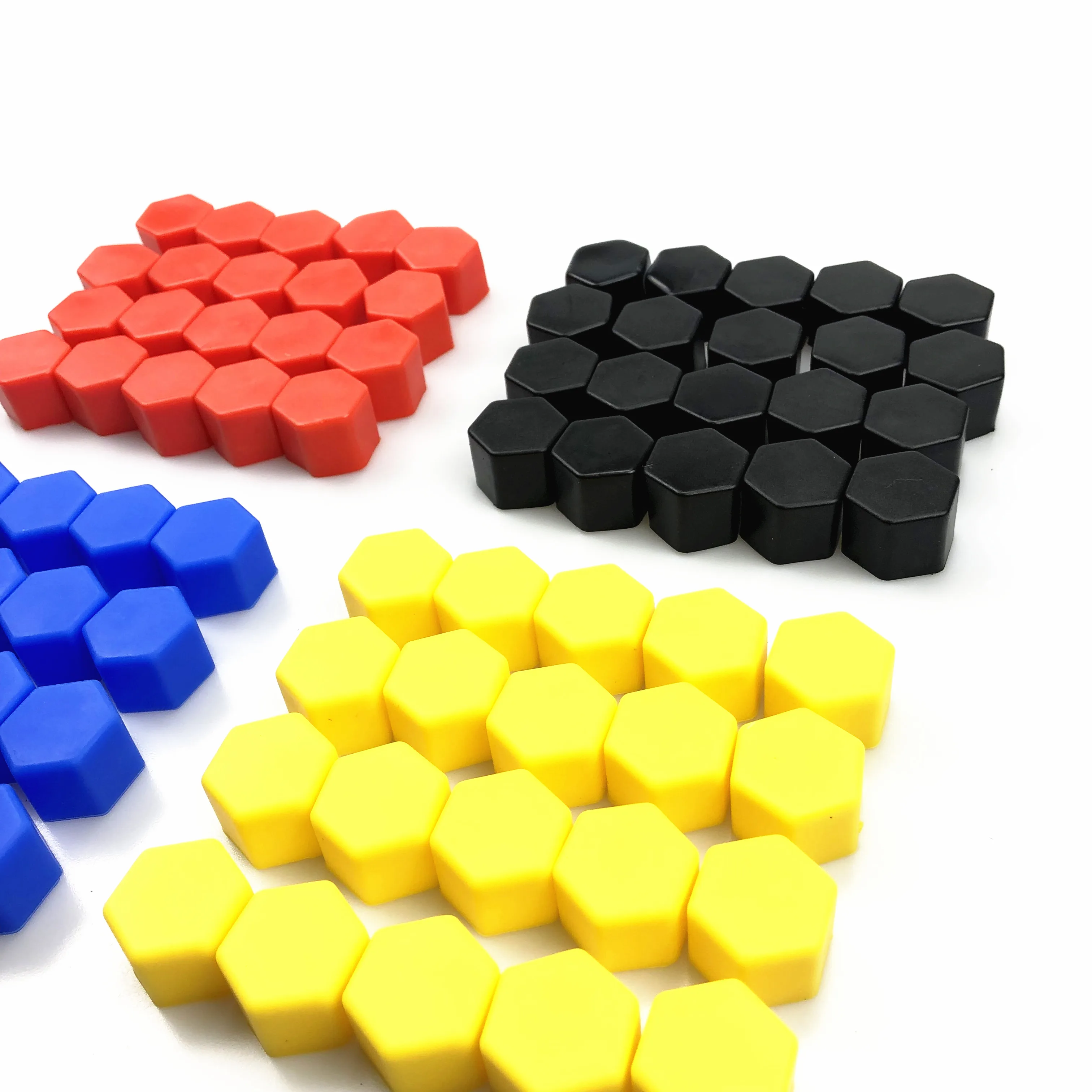 20pcs 17 millimetri 19 millimetri 21 millimetri Black Car Wheel Caps Bulloni Coperture Noci Silicone Auto Mozzo Ruota Protezioni tappo a vite per lo