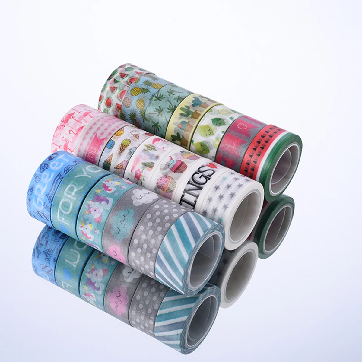 

Kawaii Washi Tapes, Cute Cartoon DIY Masking Tape, Grid Sticky Note Paper for Scrapbooking & Journaling