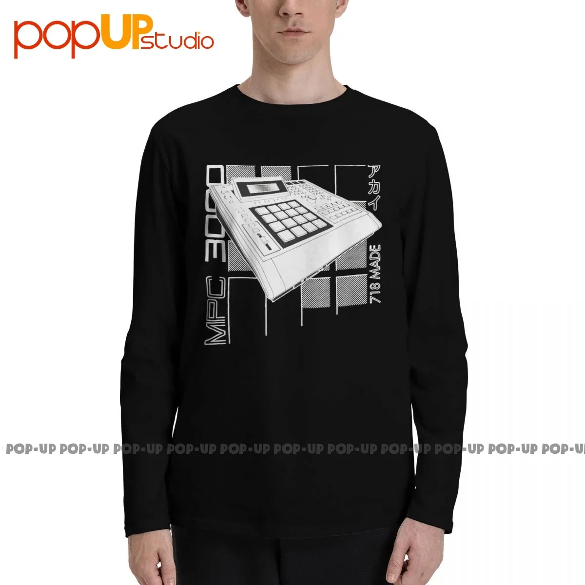 Akai Mpc Drum Sampler Beat Maker Long Sleeve T-Shirts T-shirt Tee Rare Print Hipster Hot Selling