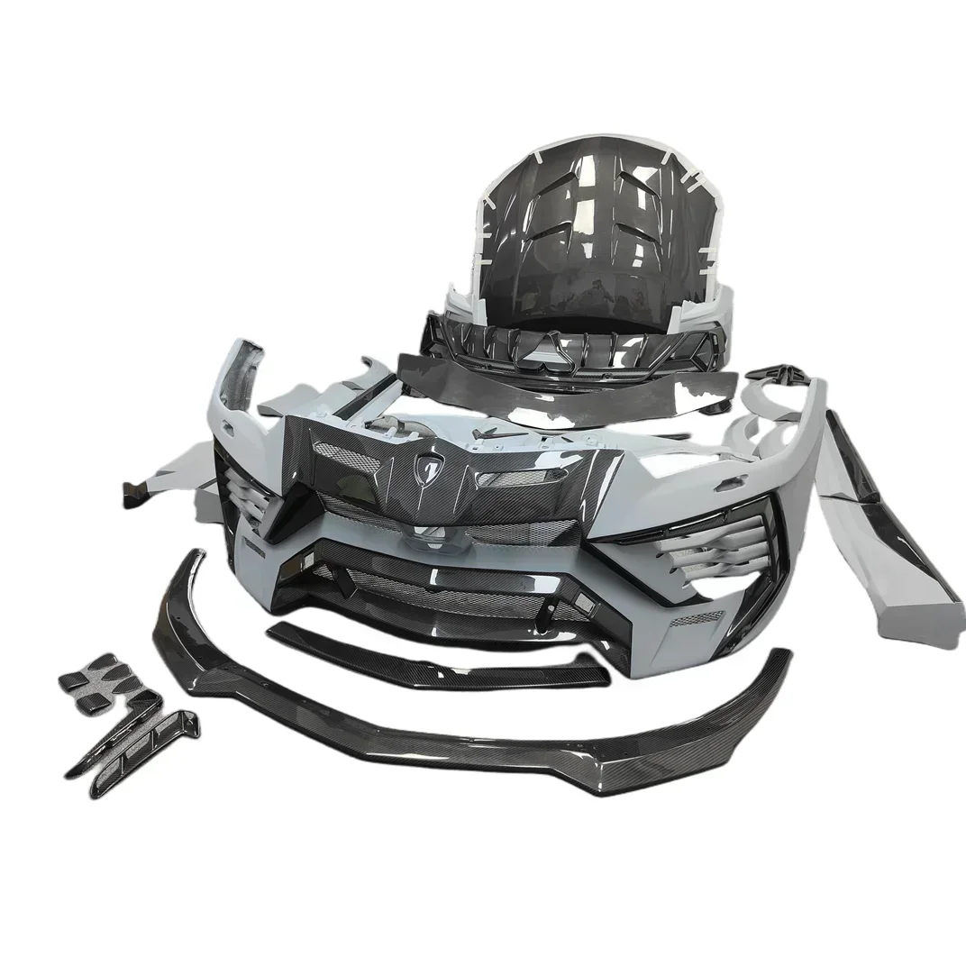 M-type carbon fiber front bumper lip rear bumper rear diffuser side skirt suitable for Lamborghini urus body kit