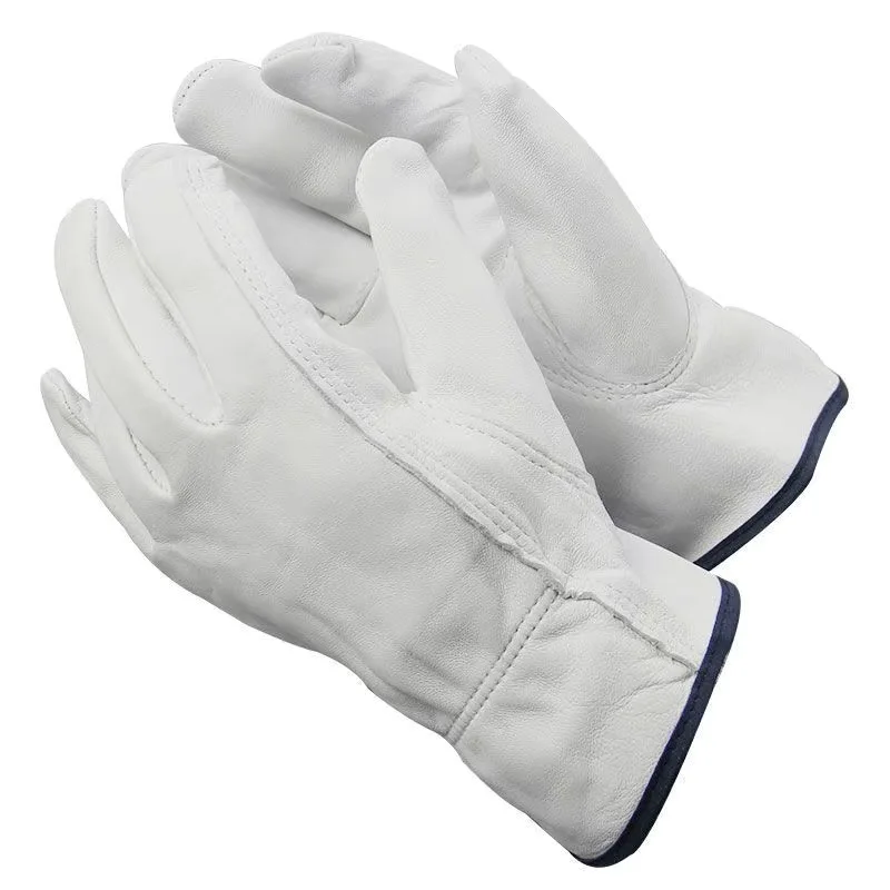 

Safety Gloves Sheepskin Work Gloves Soft Driver Hunting Driving Farm Garden Welding Security Protection Safety Mechanic Glove