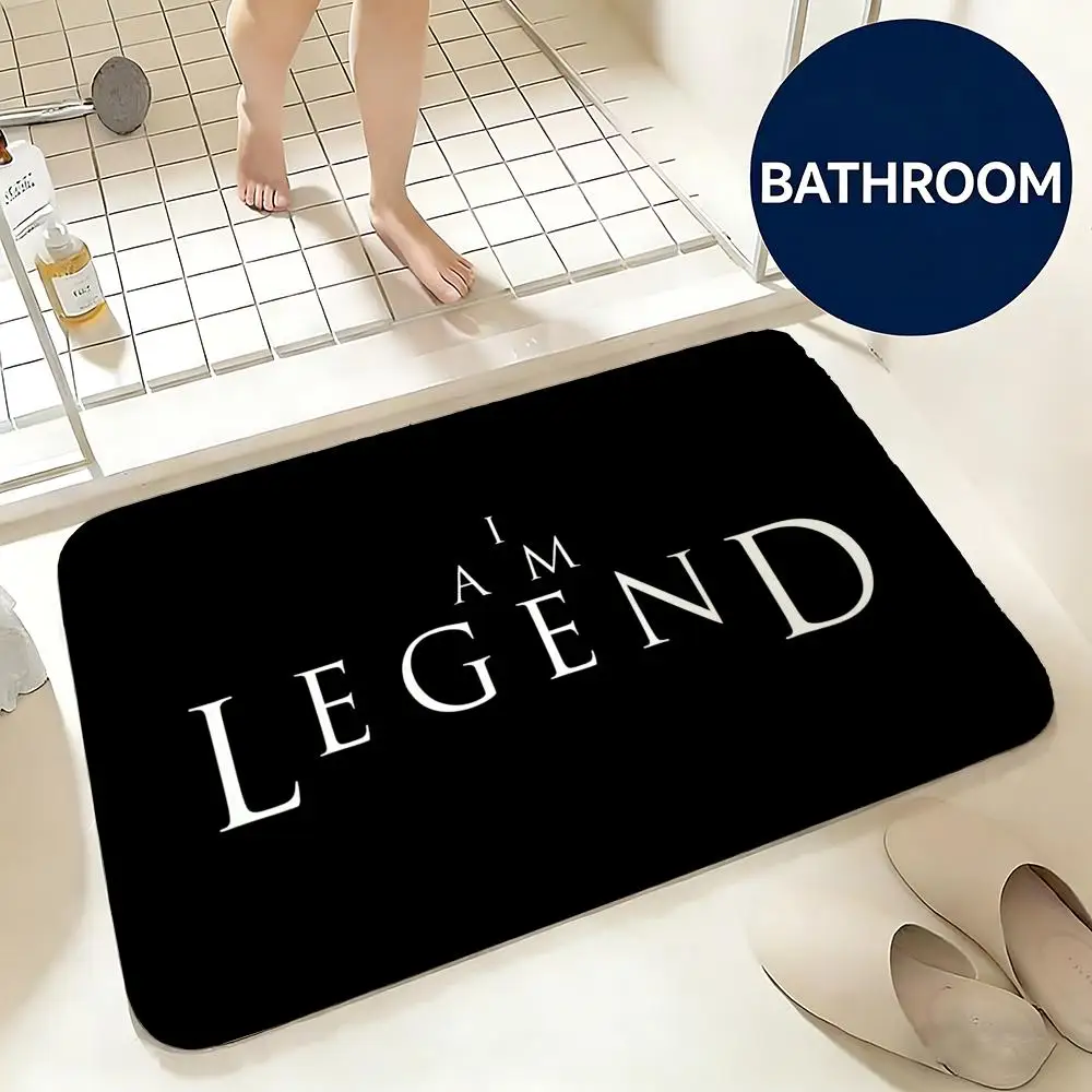 Soft Flannel Floor Mat Movie I Am Legend Floor Mat Non-Slip Absorbent Doormat Bathroom Bedroom Home Decor Rug