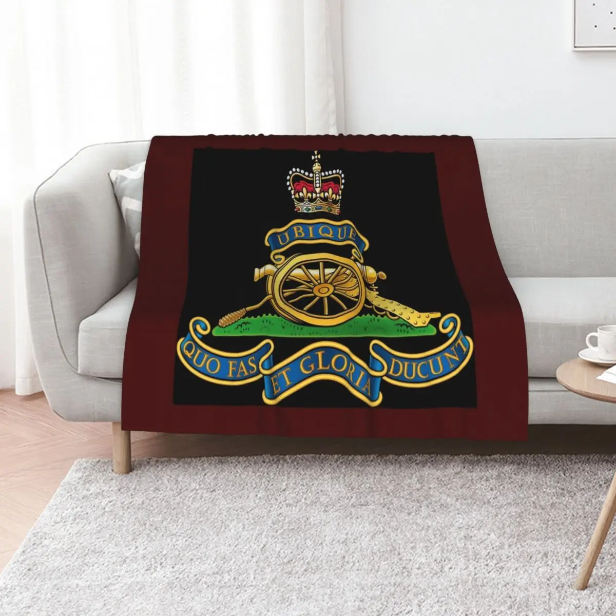 Royal Artillery Cap Badge Throw Blanket Bed Travel Furry Quilt christmas decoration Decorative Beds Blankets