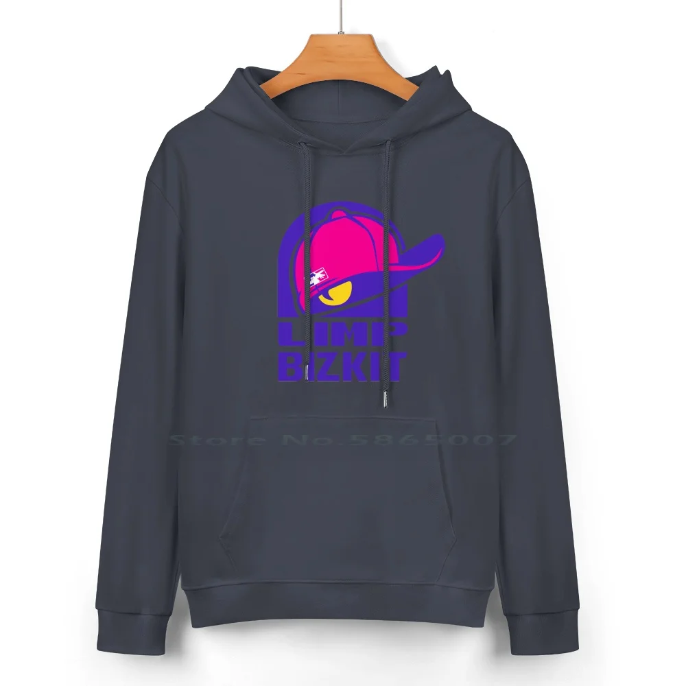 Limp Bizkit Pure Cotton Hoodie Sweater 24 Colors Taco Bell Limp Bizkit Nu Metal Funny Band Parody Logo Crunch 100% Cotton